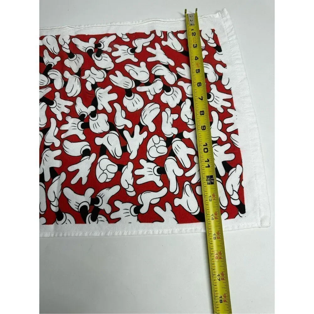 Disney Mickey Mouse  Kitchen Towel 14” X 23” 100% Cotton Scattered Hands